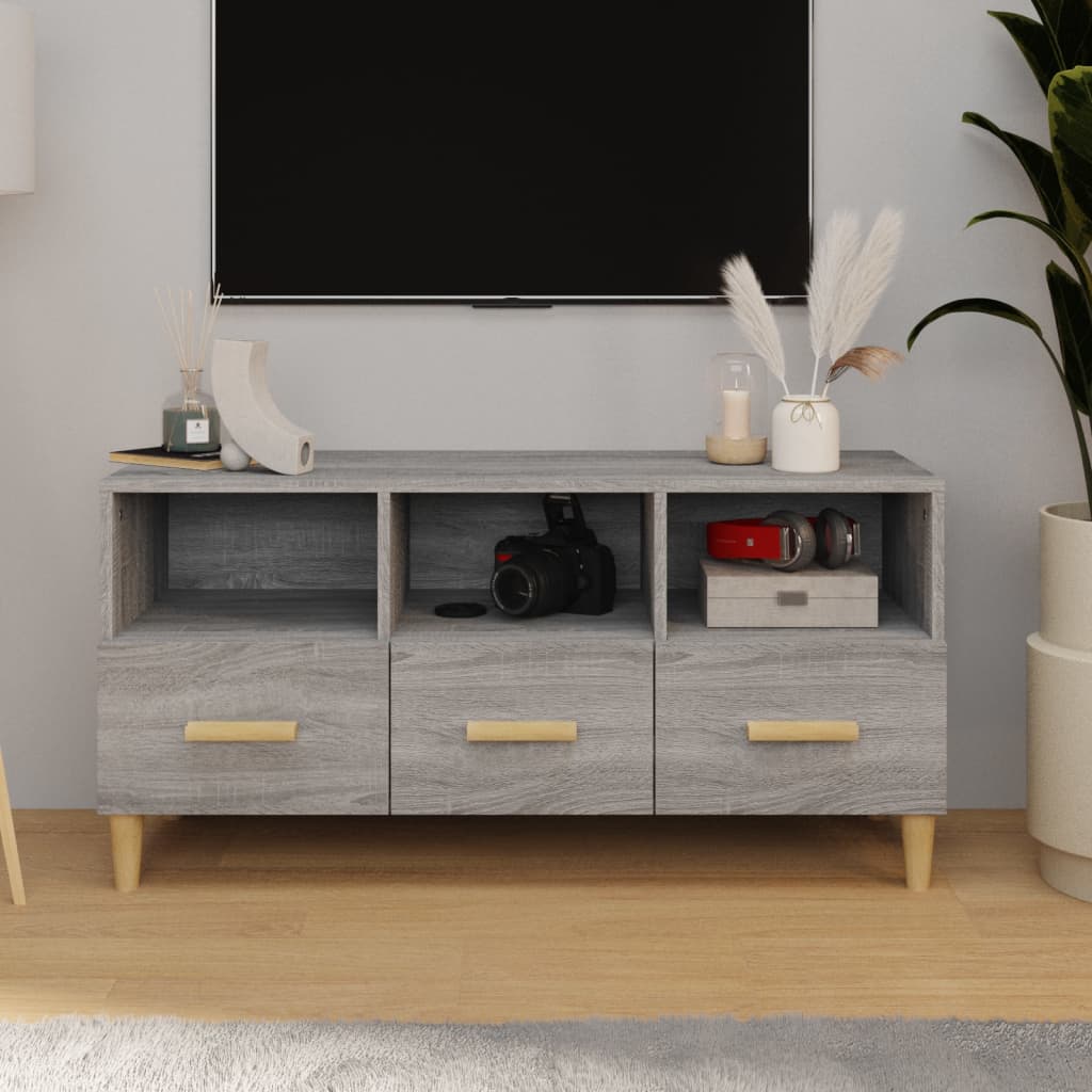 Tv Cabinet 102X36X50 Cm Engineered Wood