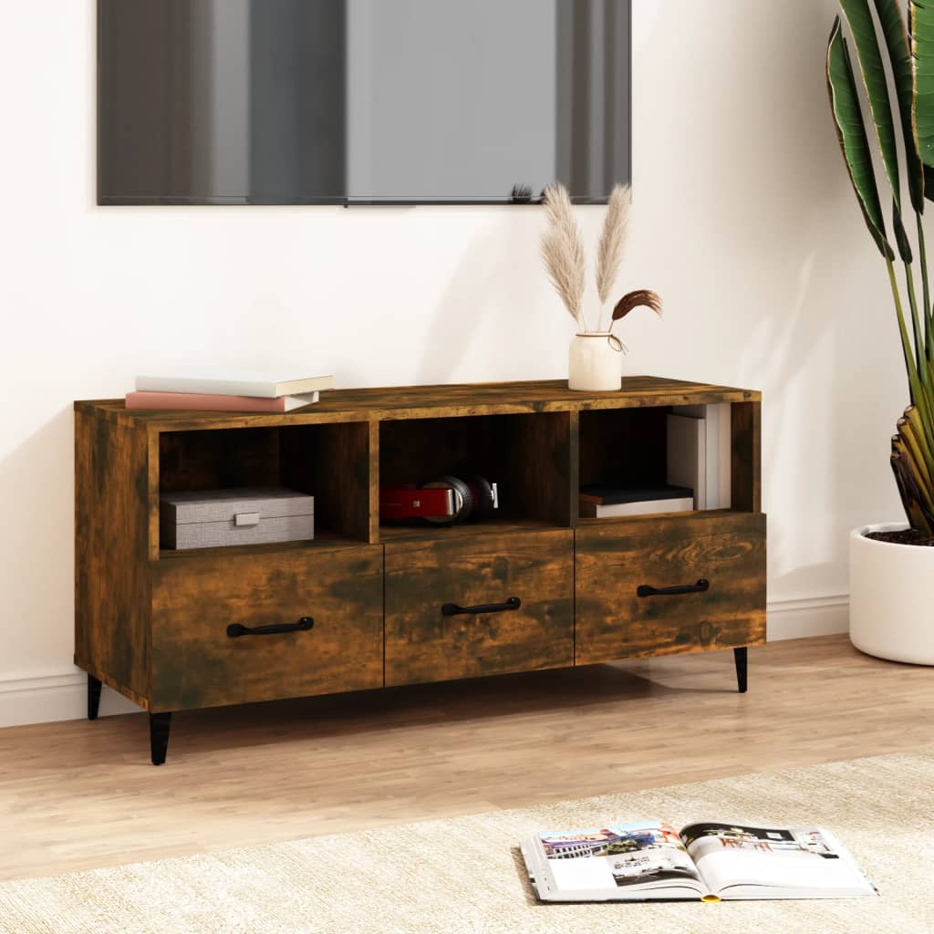 Tv Cabinet 102X35X50 Cm Engineered Wood