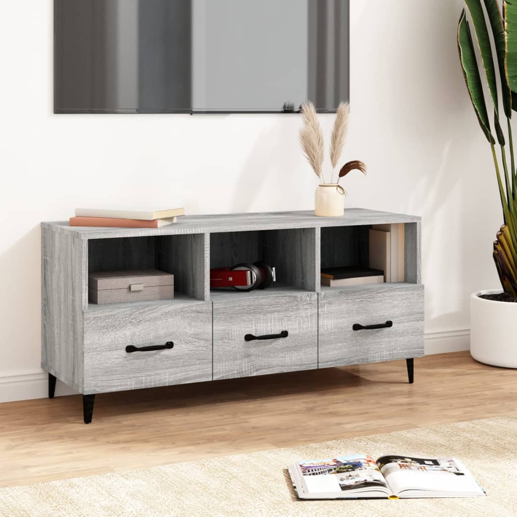 Tv Cabinet 102X35X50 Cm Engineered Wood