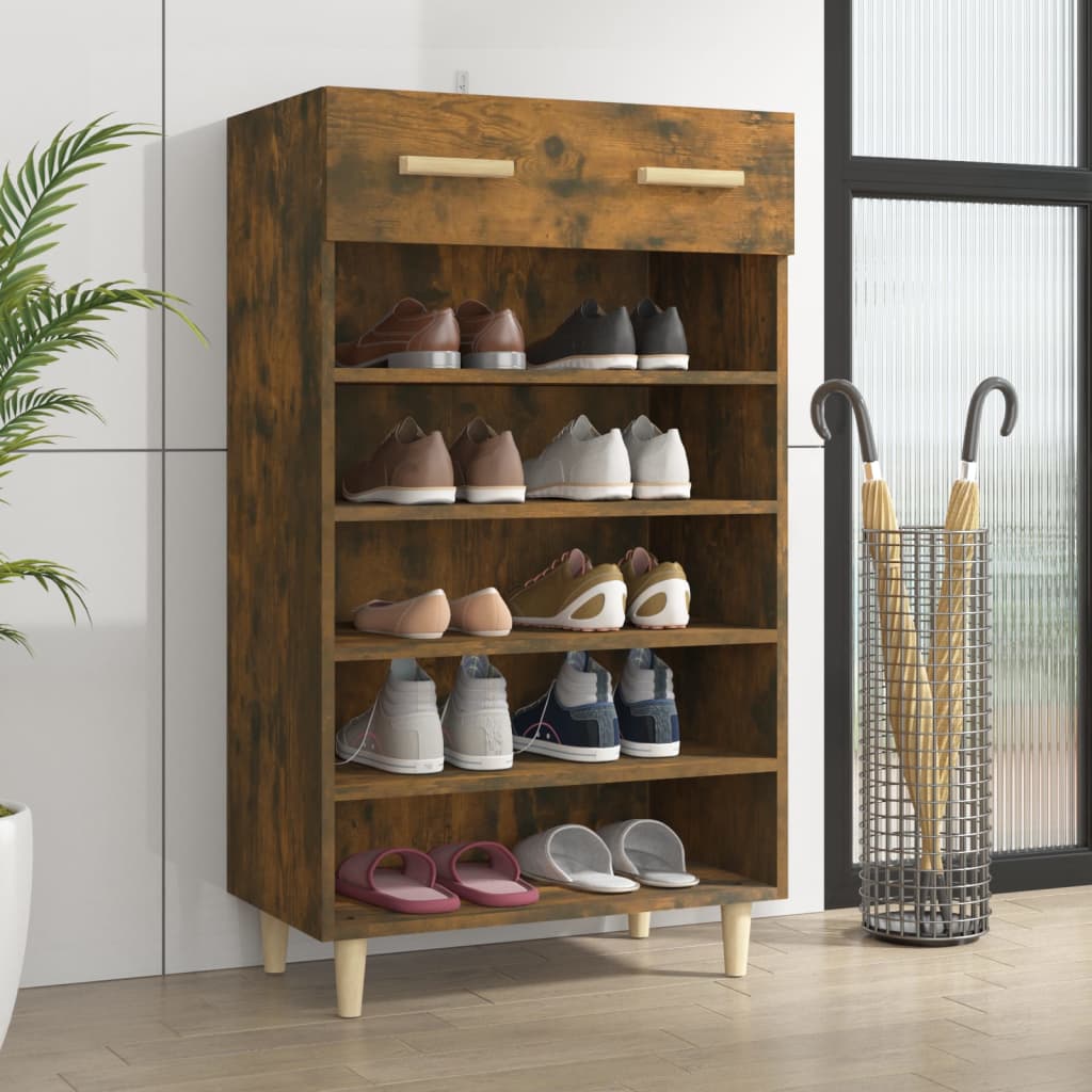 Shoe Cabinet 60X35X105 Cm Engineered Wood