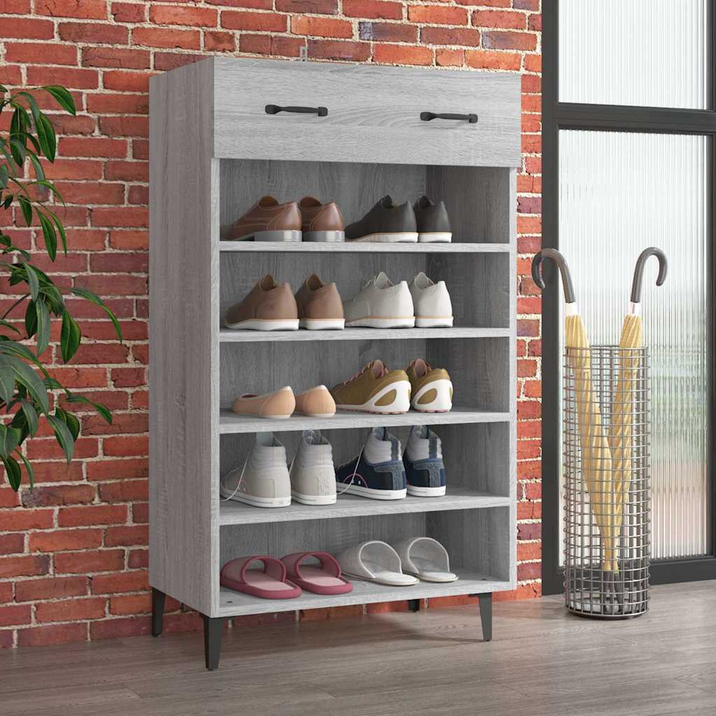 Shoe Cabinet 60X35X105 Cm Engineered Wood