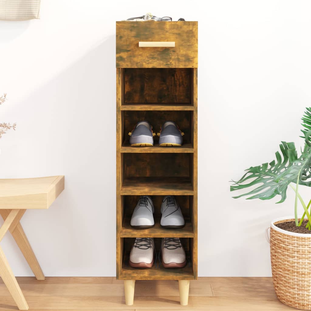 Shoe Cabinet 30X35X105 Cm Engineered Wood