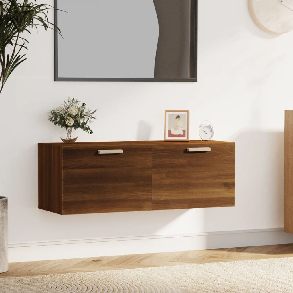 Wall Cabinet 100X36.5X35 Cm Engineered Wood