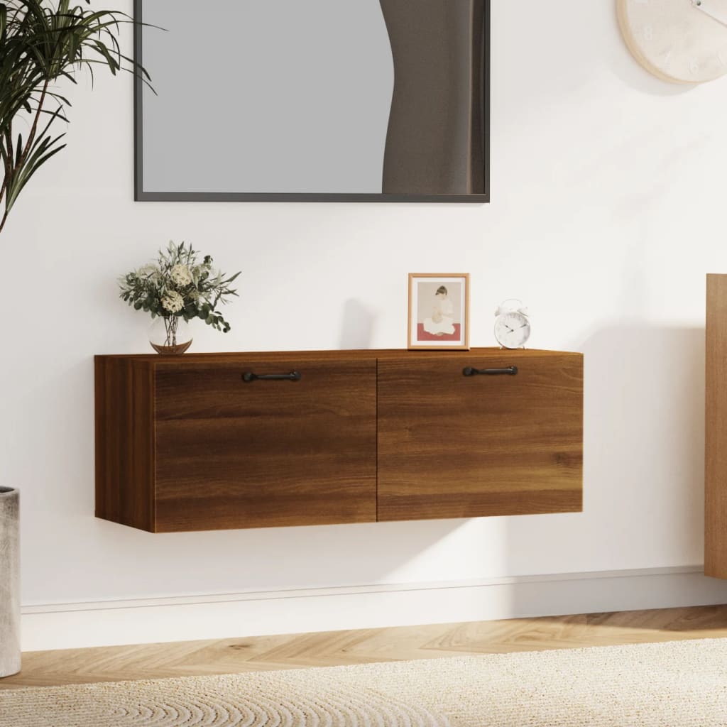 Wall Cabinet 100X36.5X35 Cm Engineered Wood