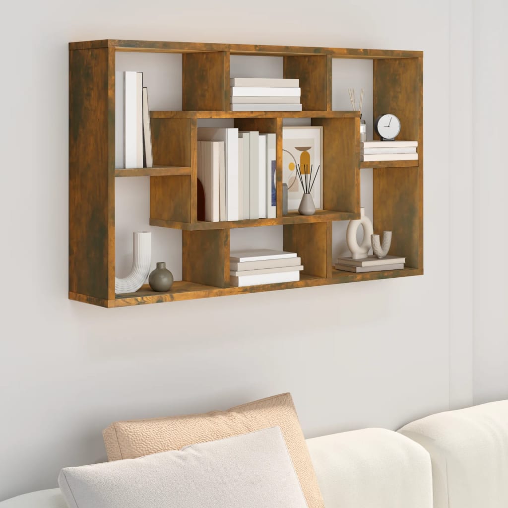 Wall Shelf 85X16X52.5 Cm Engineered Wood