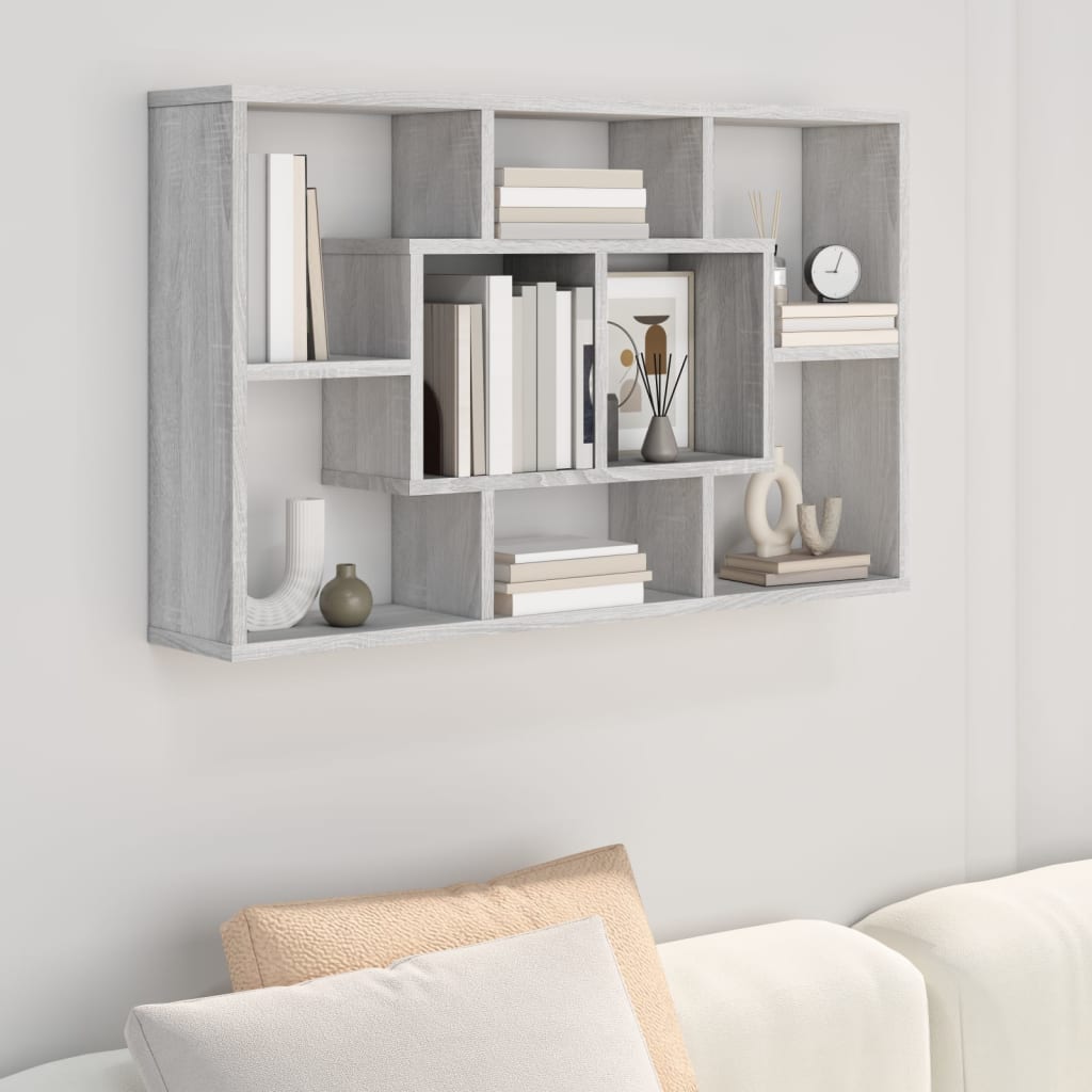 Wall Shelf 85X16X52.5 Cm Engineered Wood