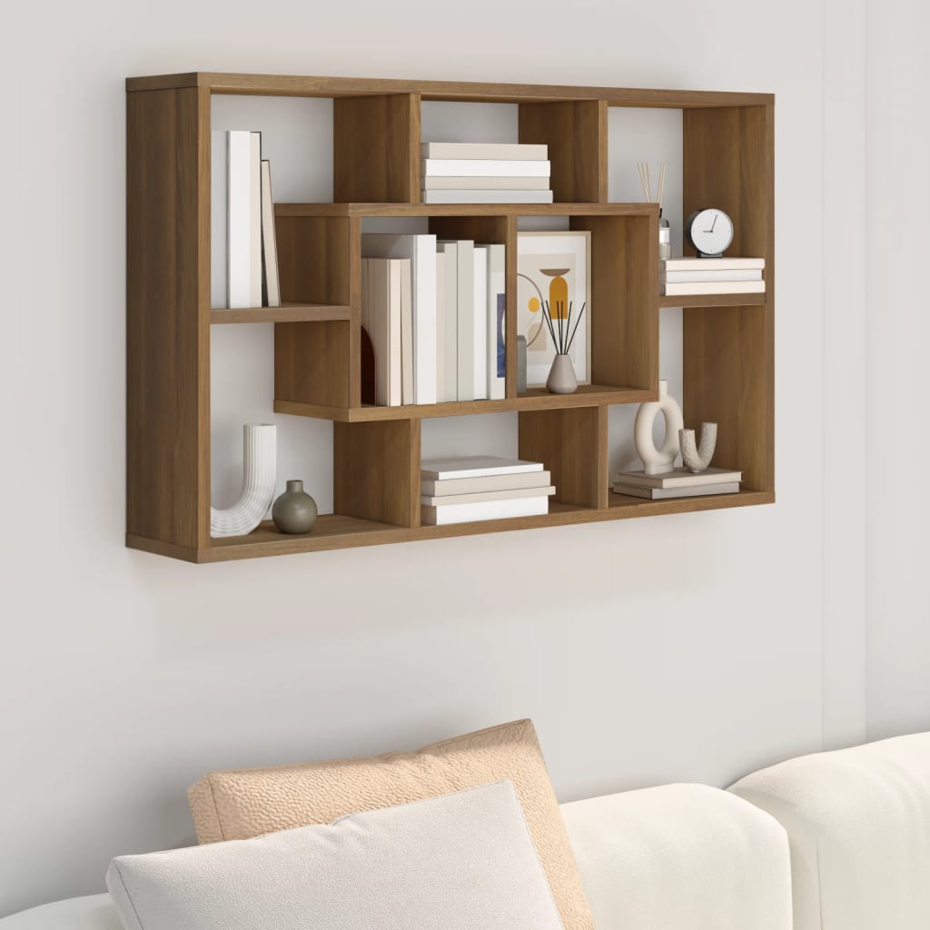 Wall Shelf 85X16X52.5 Cm Engineered Wood