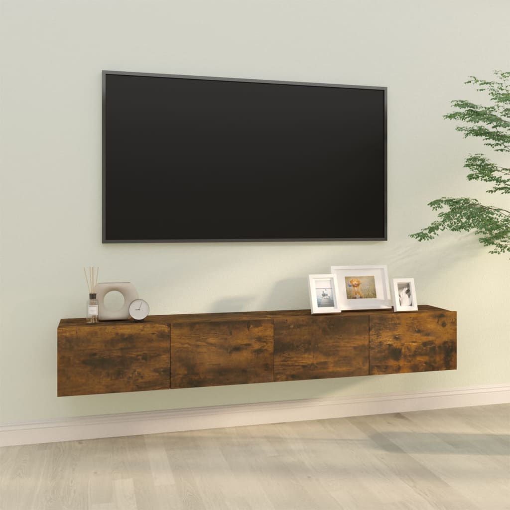 Wall Tv Cabinets 2 Pcs 100X30X30 Cm Engineered Wood