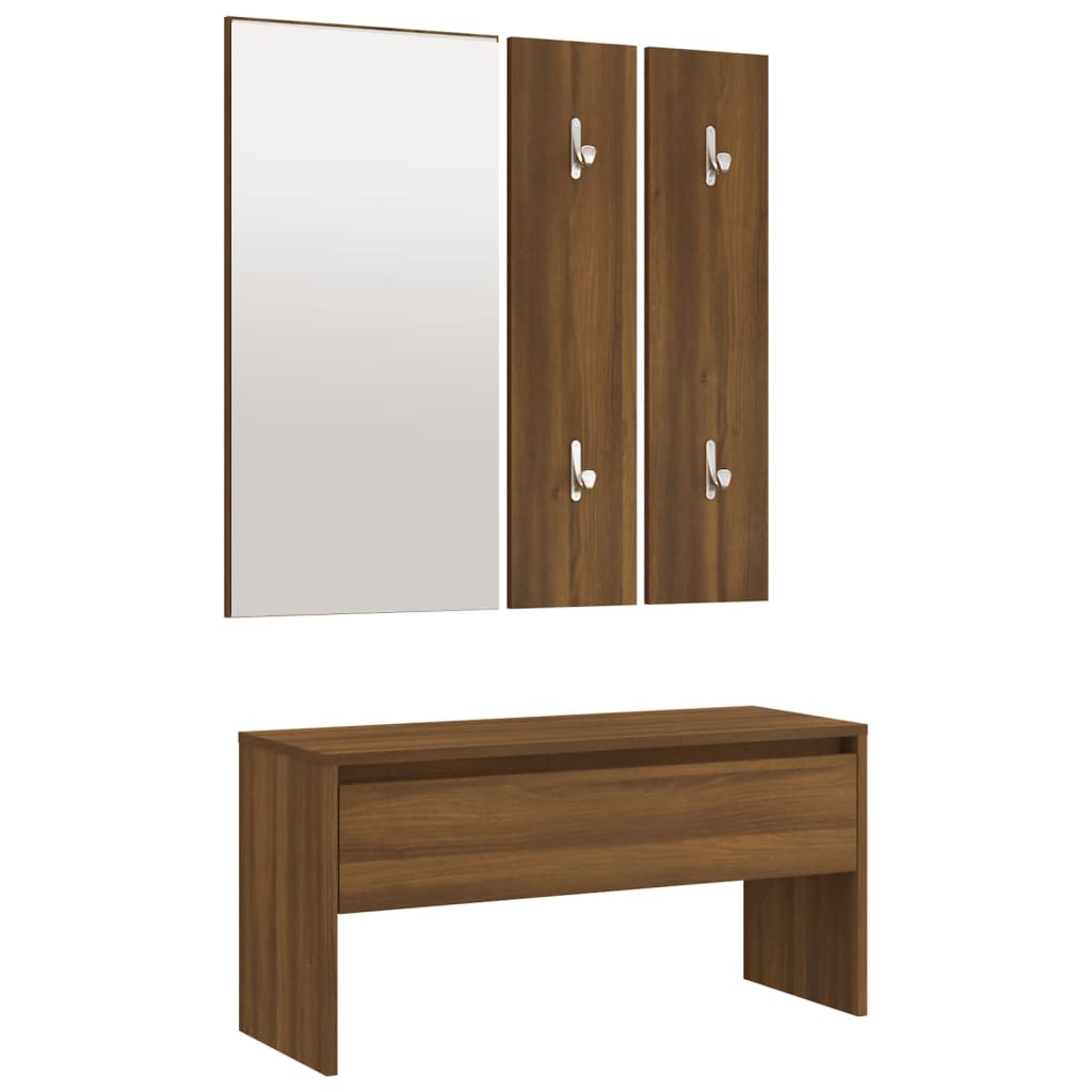Hallway Furniture Set Engineered Wood