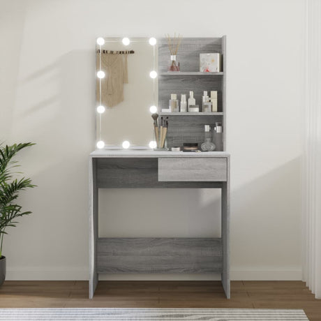 Dressing Table With Led 74.5X40X141 Cm