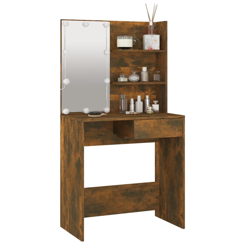 Dressing Table With Led 74.5X40X141 Cm
