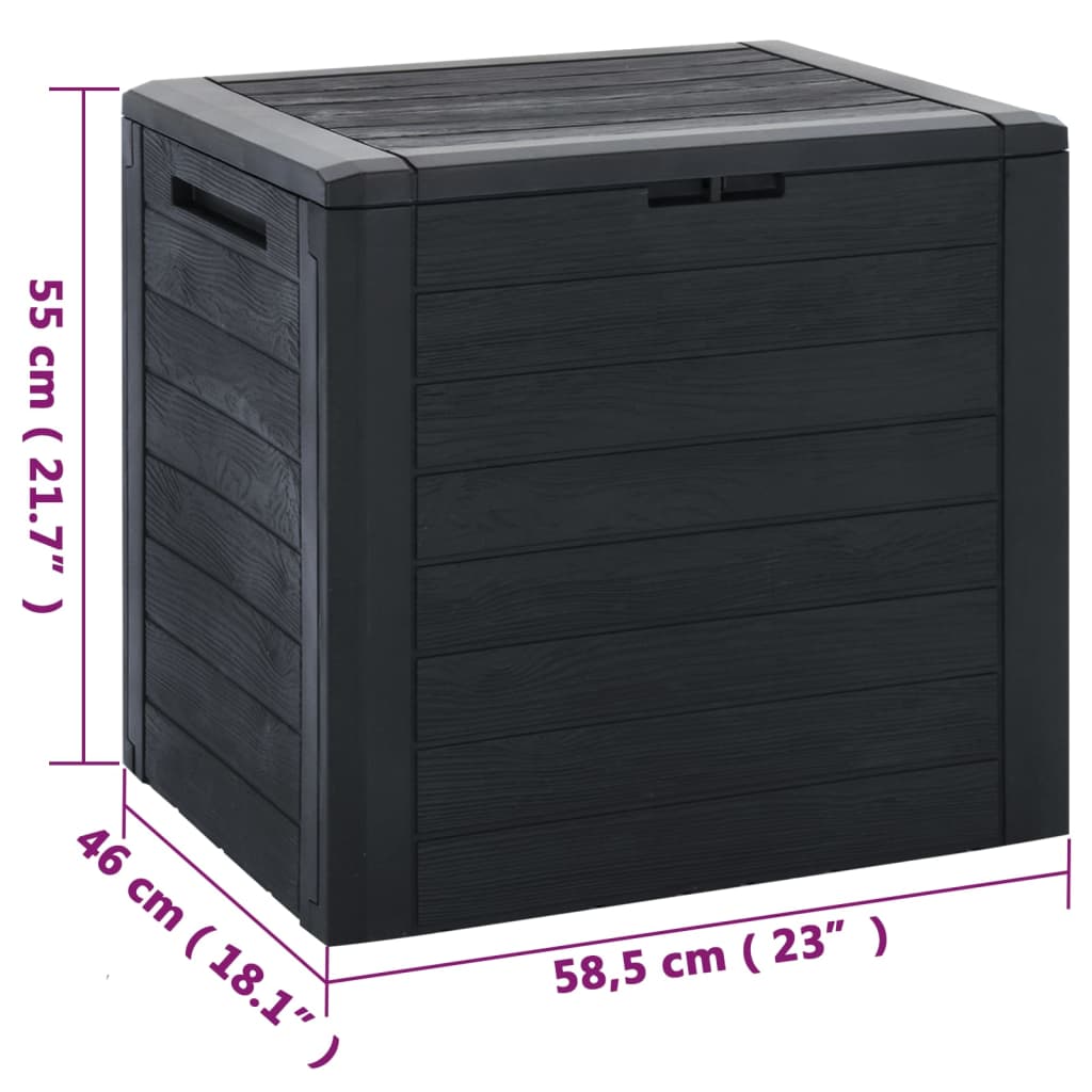 Garden Storage Box 58.5X46X55 Cm Polypropylene