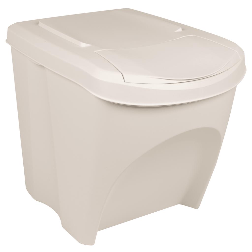 Stackable Garbage Bin Boxes 3 Pcs 75 L Polypropylene