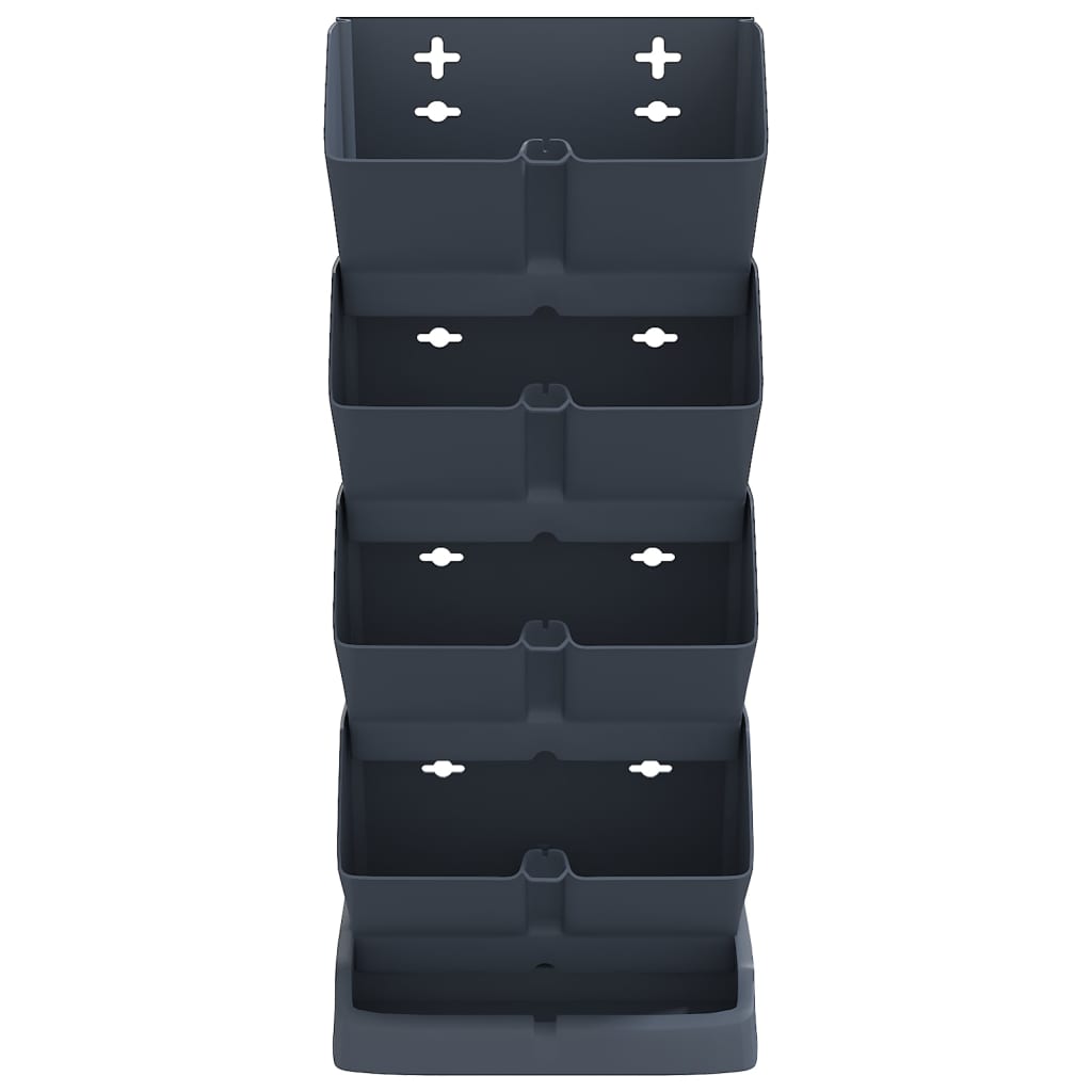Vertical Garden Plant Set 4 Pcs Anthracite Polypropylene