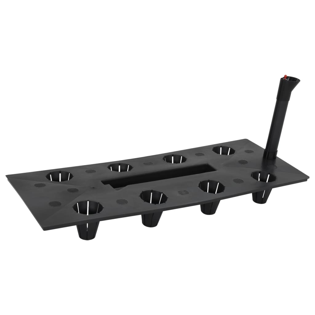 Raised Garden Bed Anthracite 60X25X46 Cm Pp Rattan