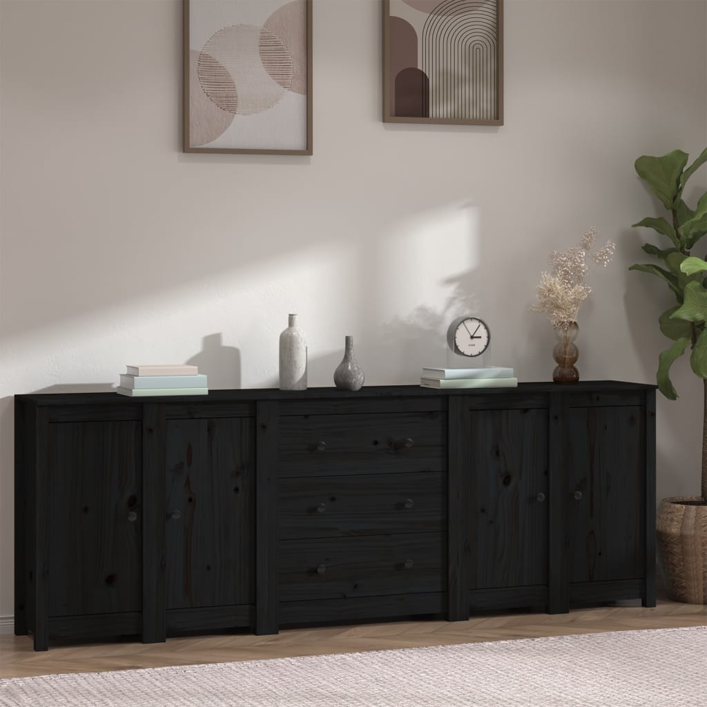 Sideboard 230X35X80 Cm Solid Wood Pine
