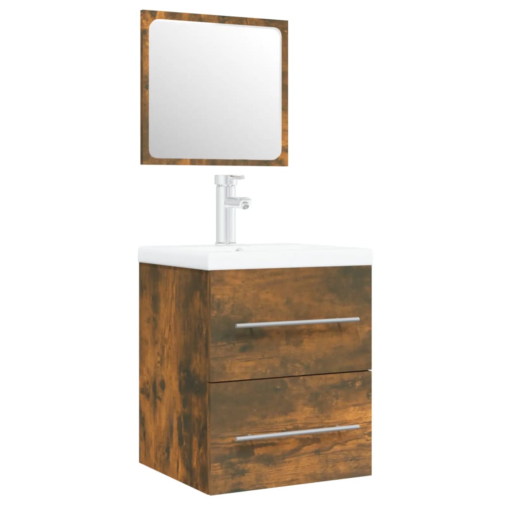 Sink Cabinet With Built-In Basin Engineered Wood