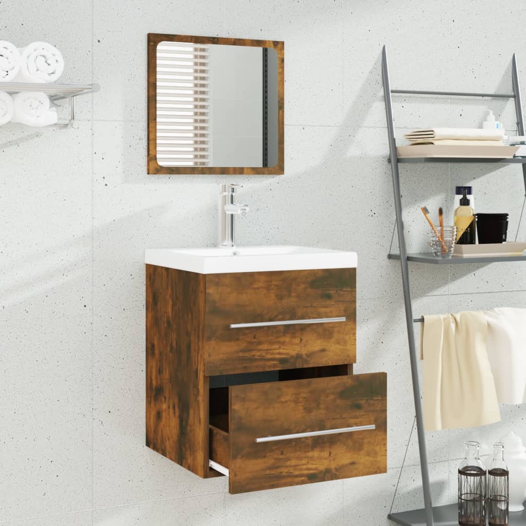Sink Cabinet With Built-In Basin Engineered Wood