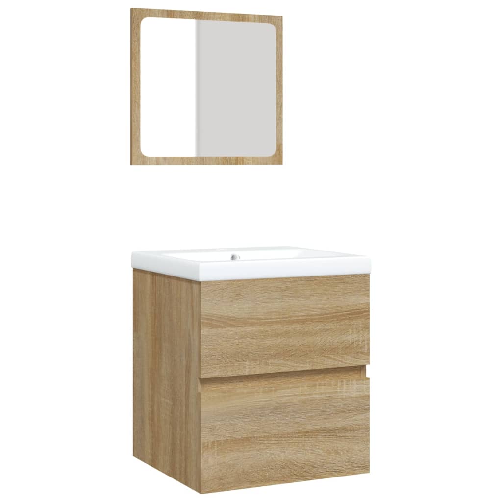 Bathroom Sink Cabinet With Basin And Mirror