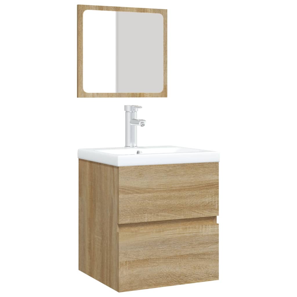 Bathroom Sink Cabinet With Basin And Mirror