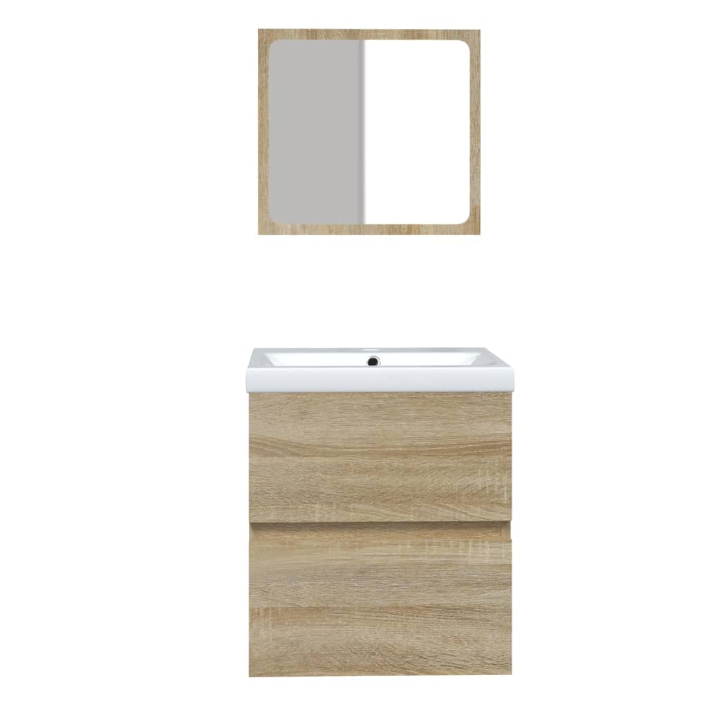 Bathroom Sink Cabinet With Basin And Mirror
