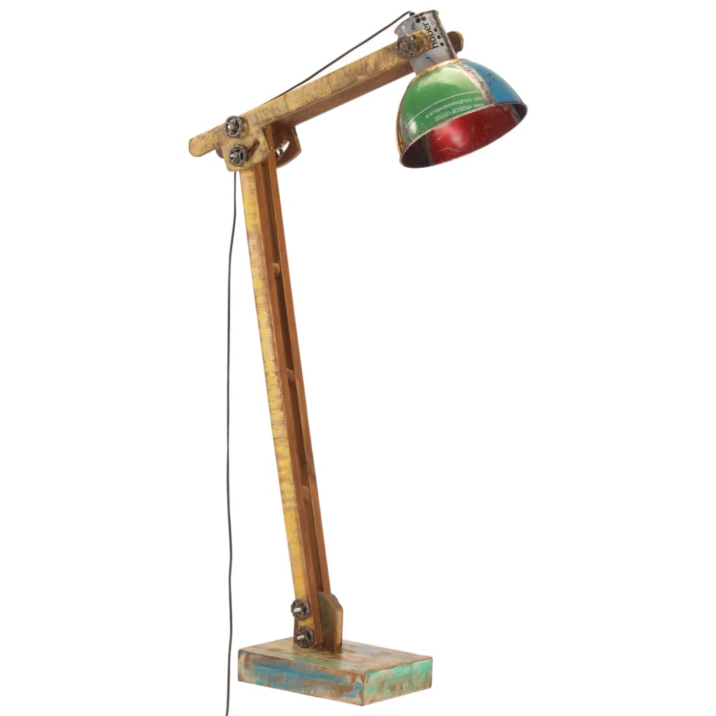 Floor Lamp Solid Mango Wood E27