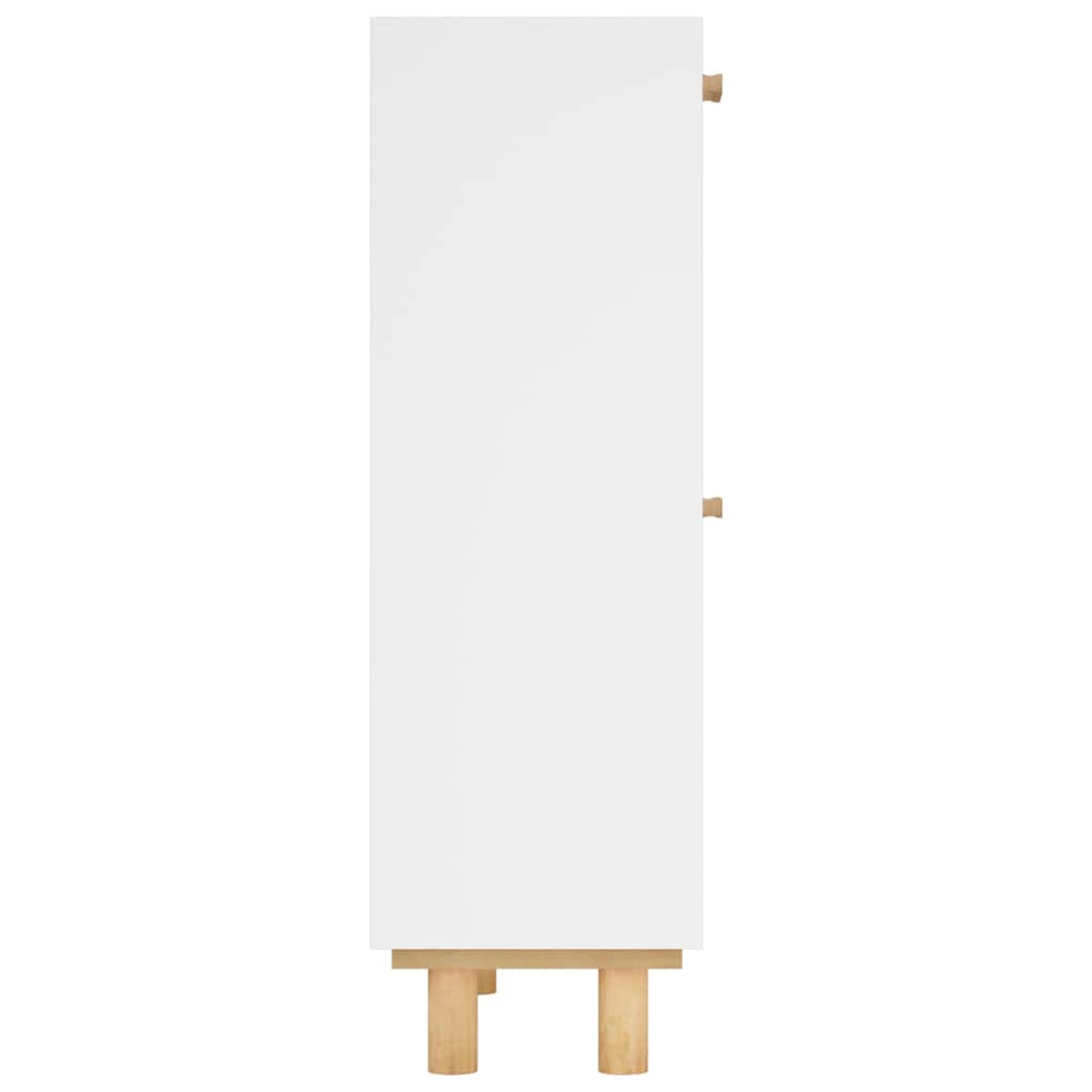 Shoe Cabinet 52X25X Engineered Wood&Natural Rattan