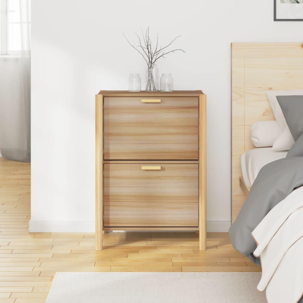 Shoe Cabinet 57.5X33X80 Cm Engineered Wood