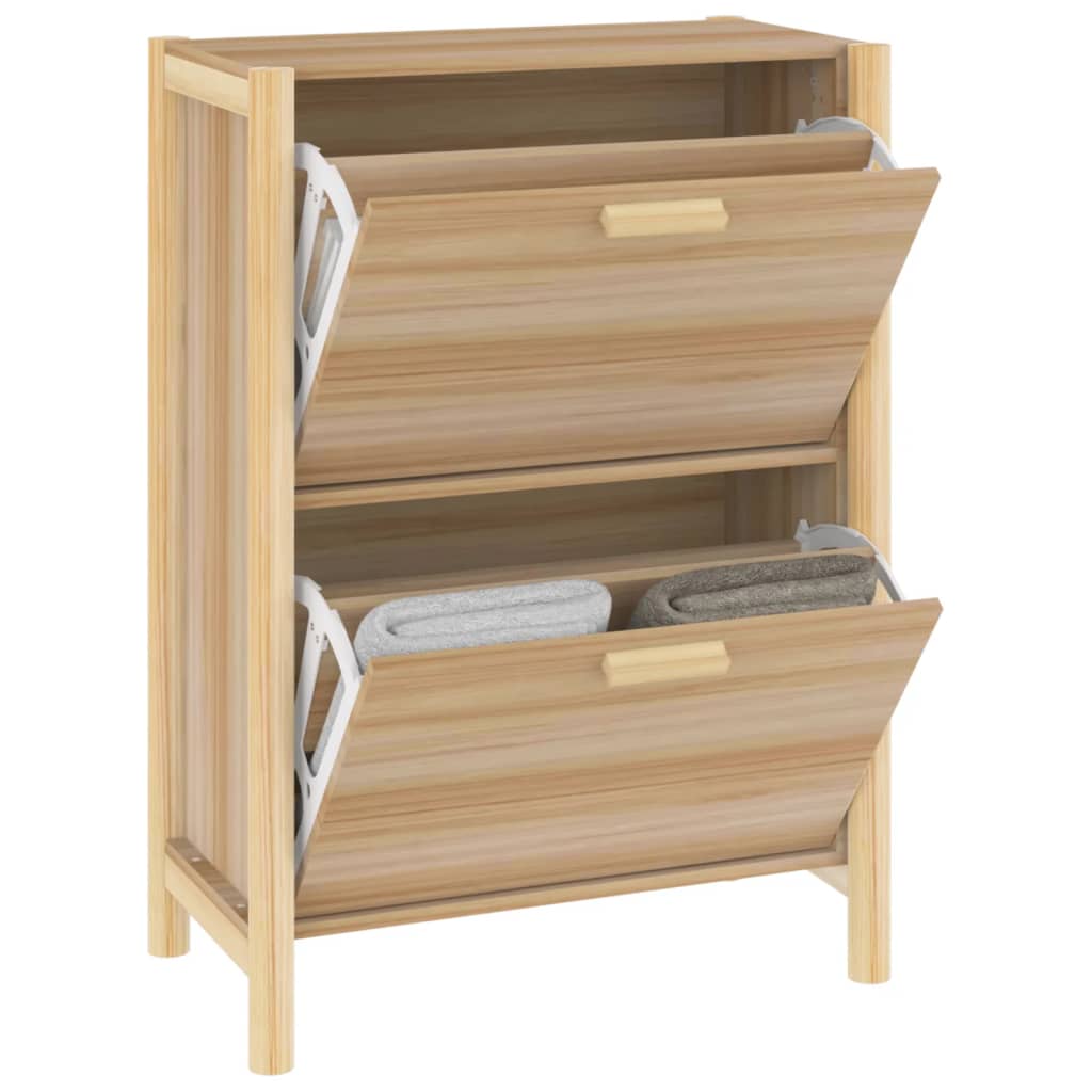 Shoe Cabinet 57.5X33X80 Cm Engineered Wood