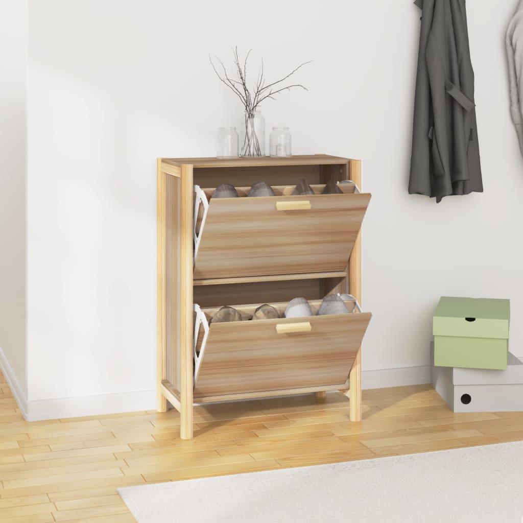 Shoe Cabinet 57.5X33X80 Cm Engineered Wood