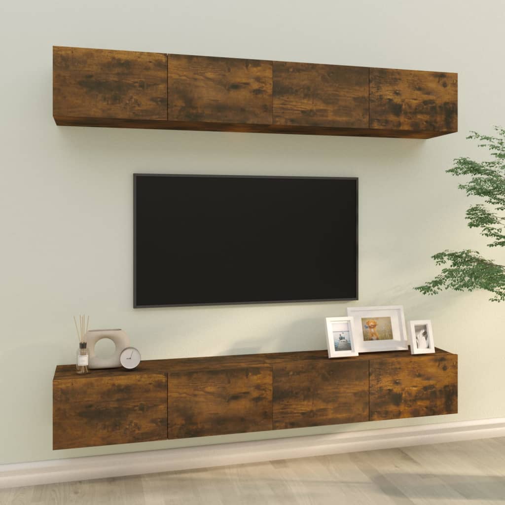 Tv Cabinets 4 Pcs 80X30X30 Cm Engineered Wood