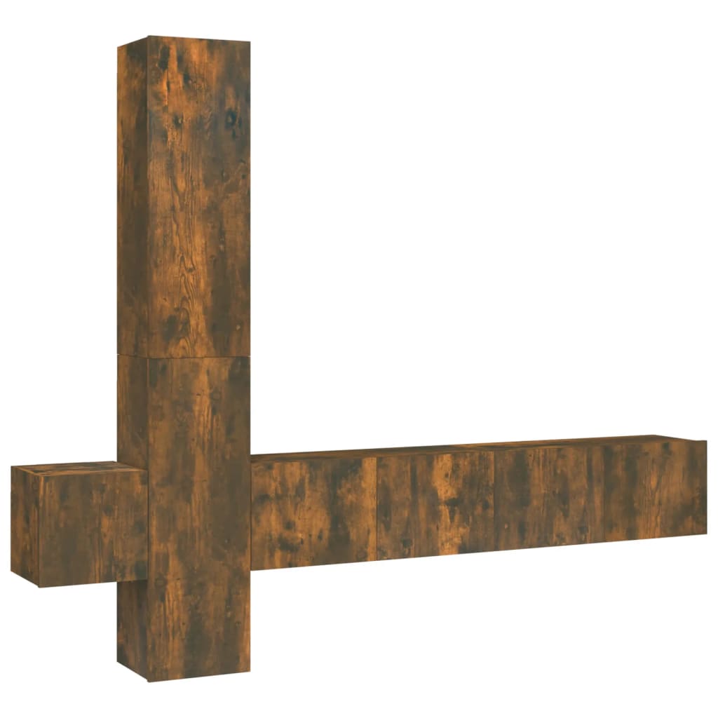 5 Piece Tv Cabinet Set Engineered Wood