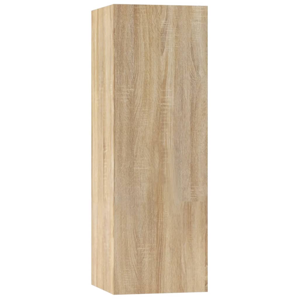 5 Piece Tv Cabinet Set Sonoma Oak Engineered Wood