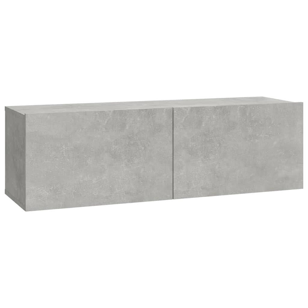 5 Piece Tv Cabinet Set Concrete Grey Engineered Wood