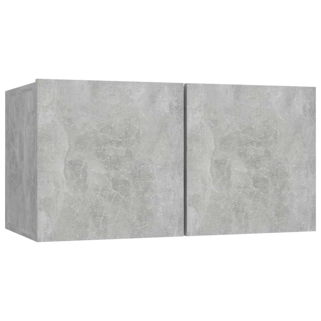 6 Piece Tv Cabinet Set Concrete Grey Engineered Wood