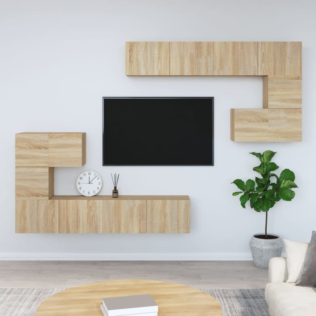 Wall-Mounted Tv Cabinet Engineered Wood