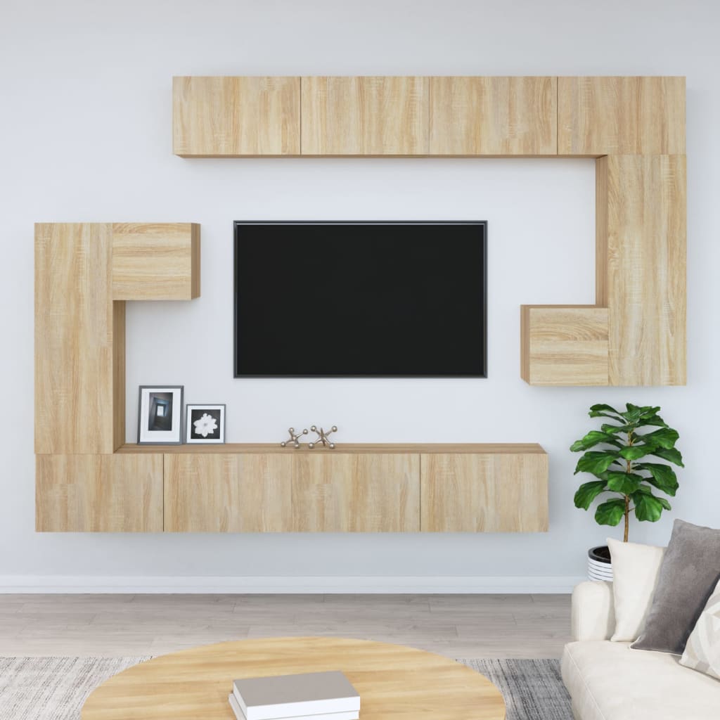 Wall-Mounted Tv Cabinet Engineered Wood