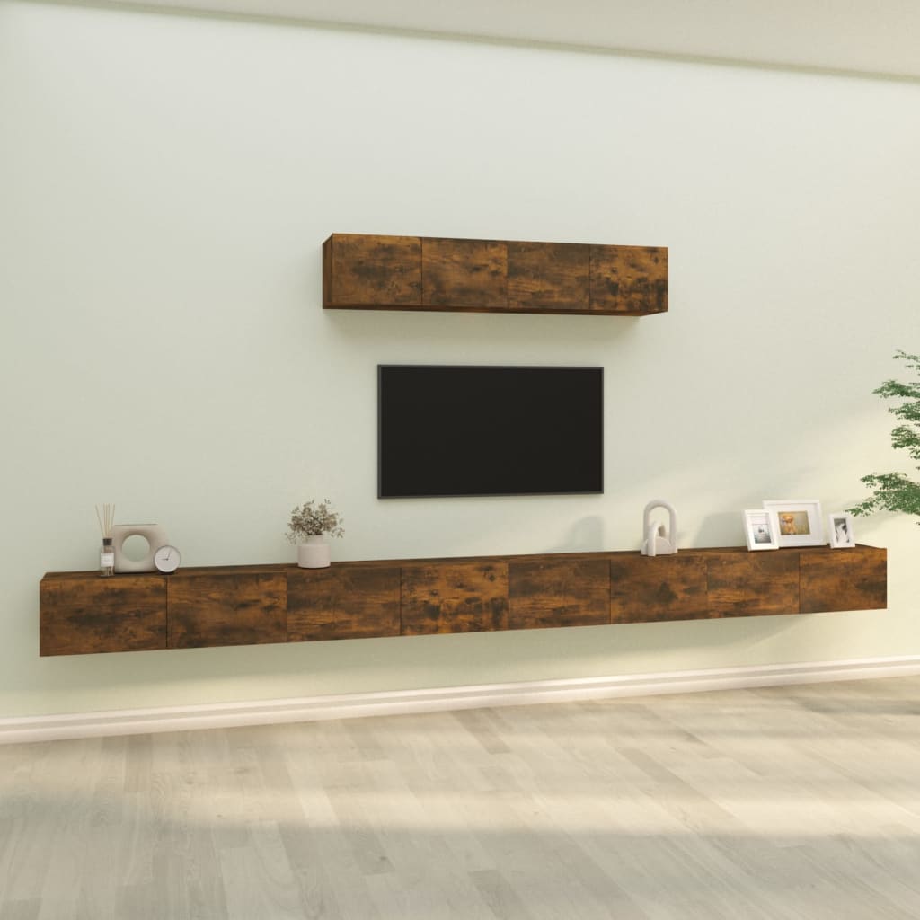 4 Piece Tv Cabinet Set Engineered Wood