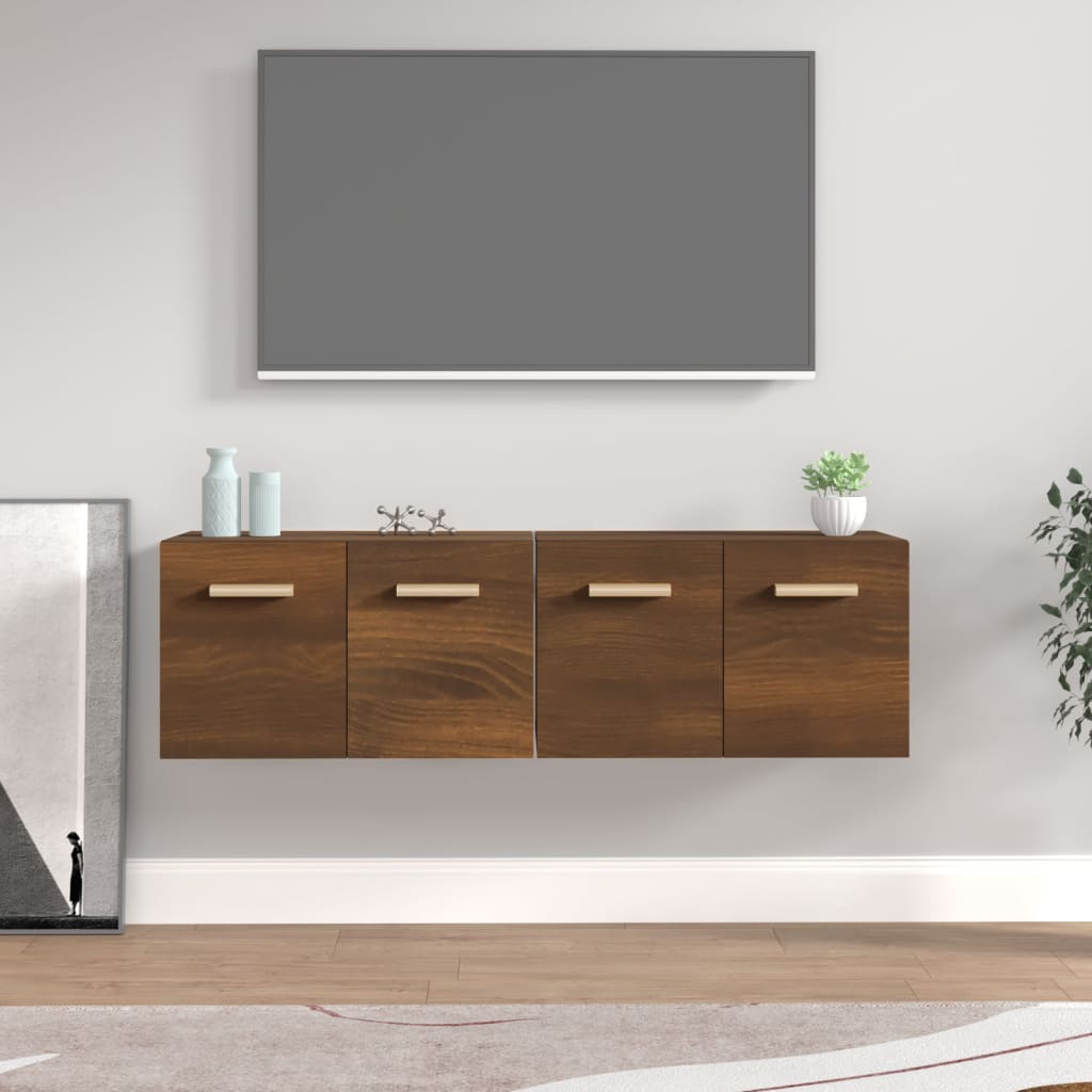 Wall Cabinets 2 Pcs Engineered Wood