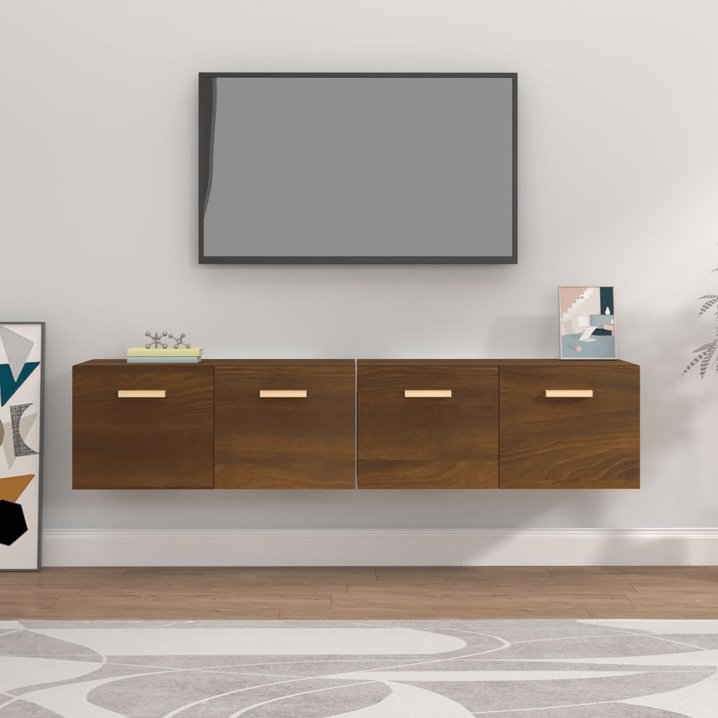 Wall Cabinets 2 Pcs Engineered Wood