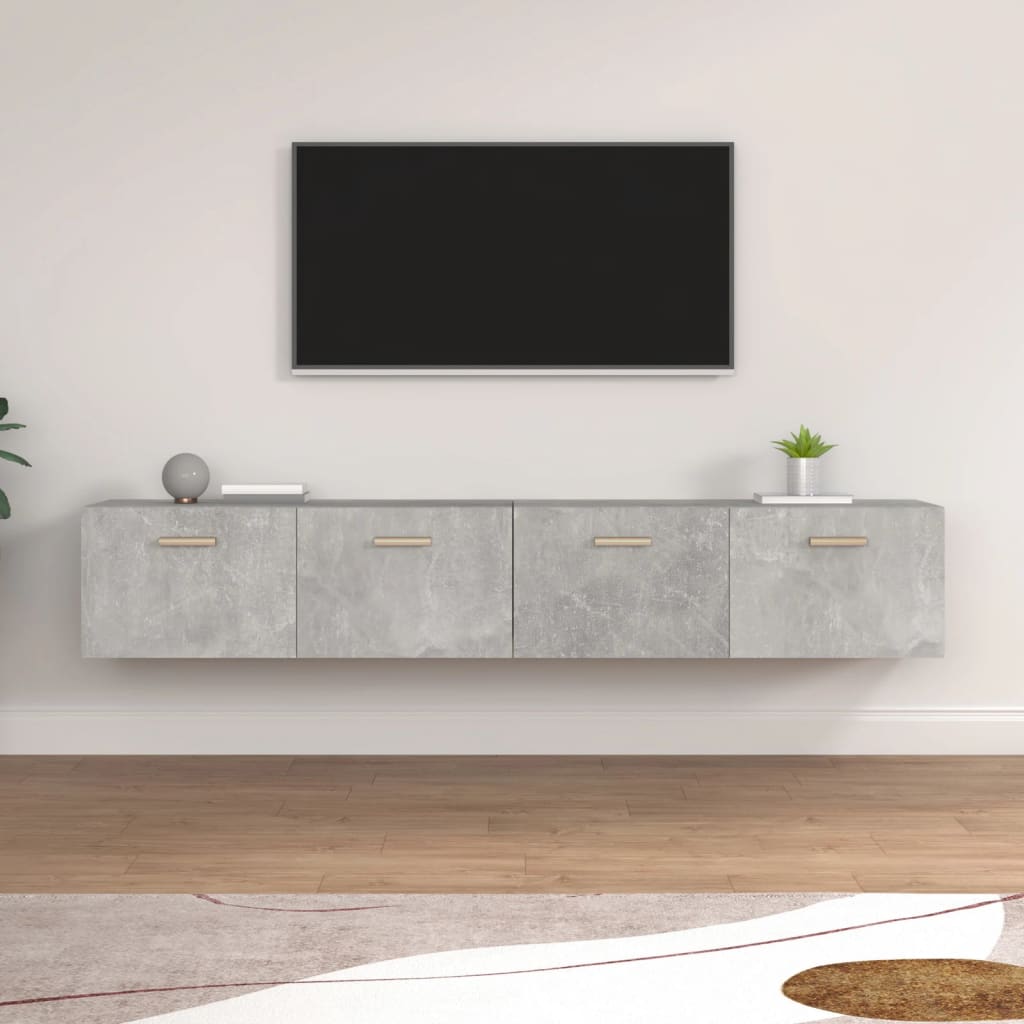 Wall Cabinets 2 Pcs Engineered Wood