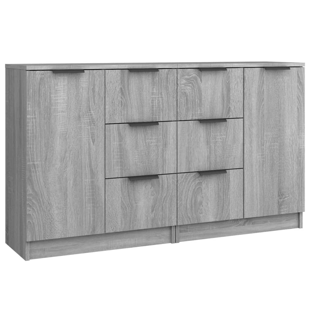 Sideboards 2 Pcs 60X30X70 Cm Engineered Wood