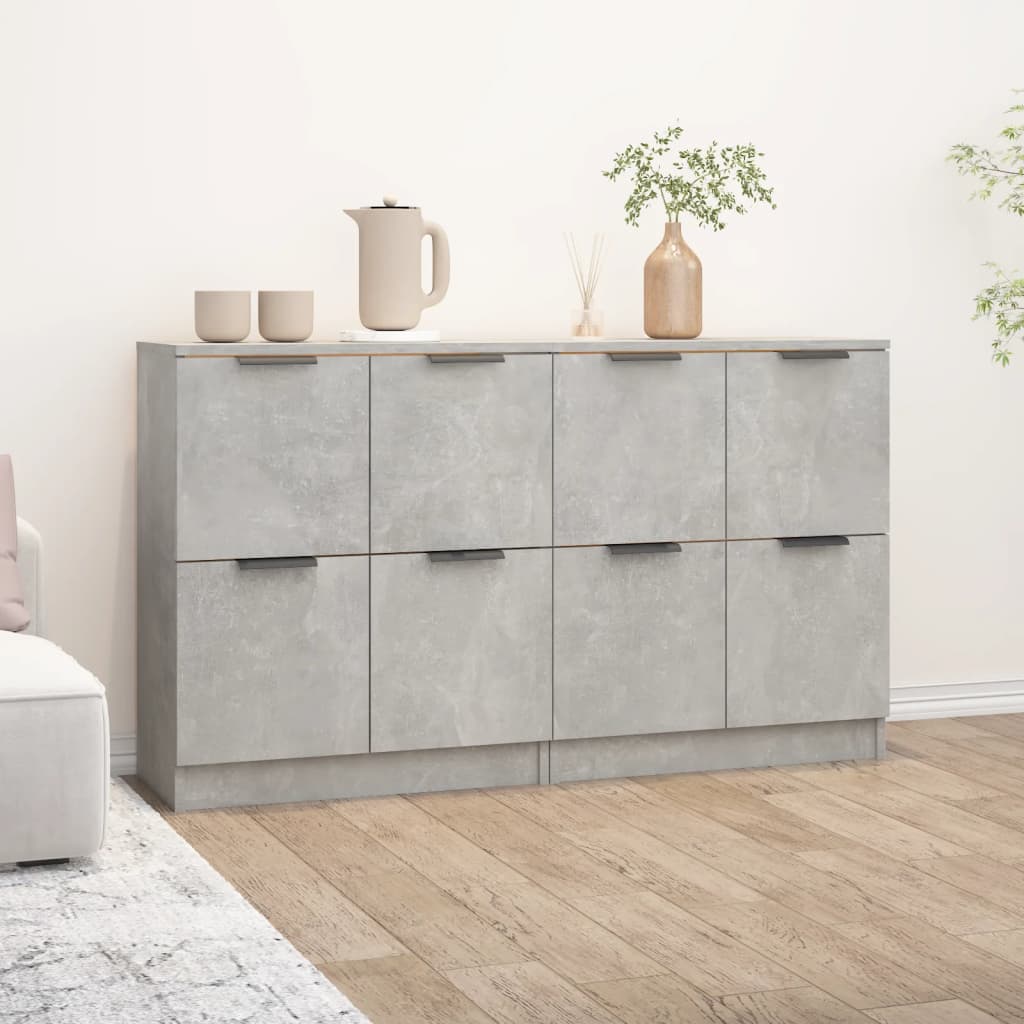 Sideboards 2 Pcs 60X30X70 Cm Engineered Wood