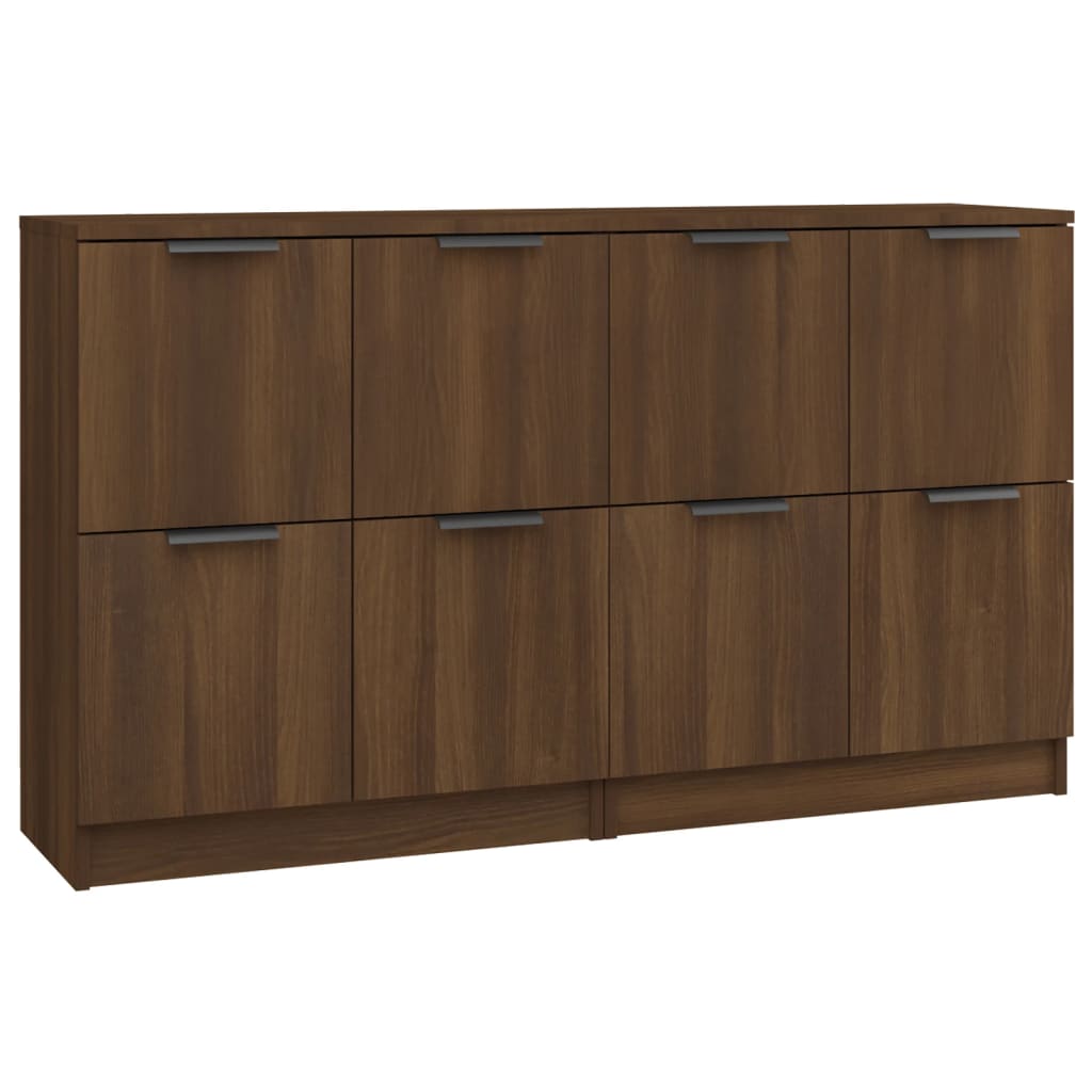Sideboards 2 Pcs 60X30X70 Cm Engineered Wood
