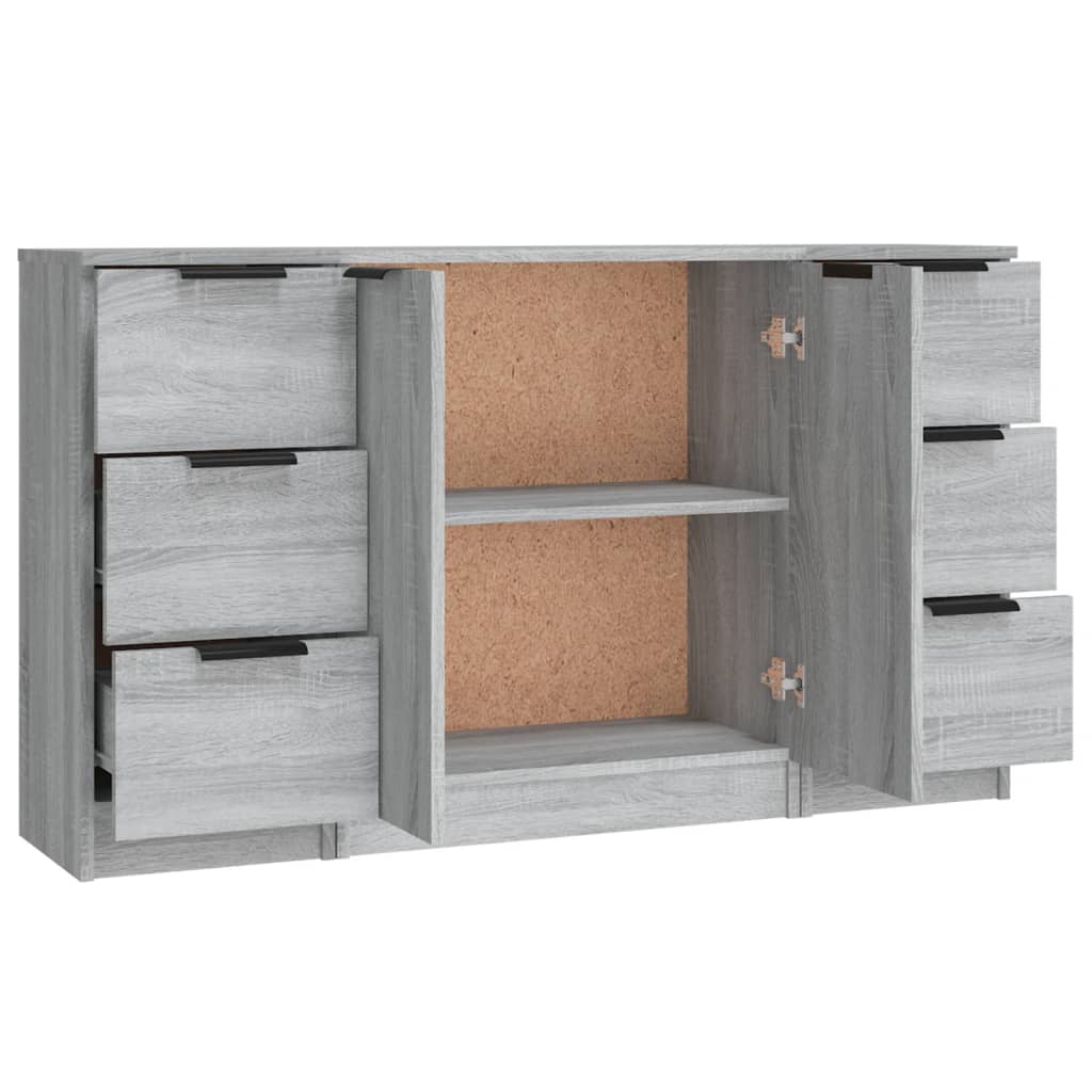 Sideboards 3 Pcs Engineered Wood