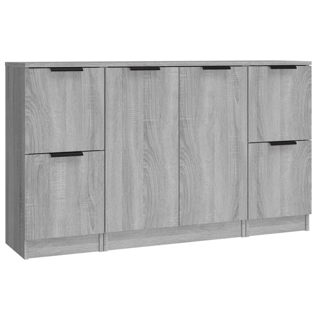 Sideboards 3 Pcs Engineered Wood