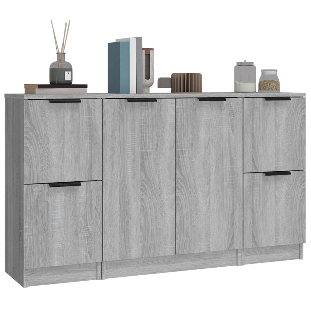 Sideboards 3 Pcs Engineered Wood
