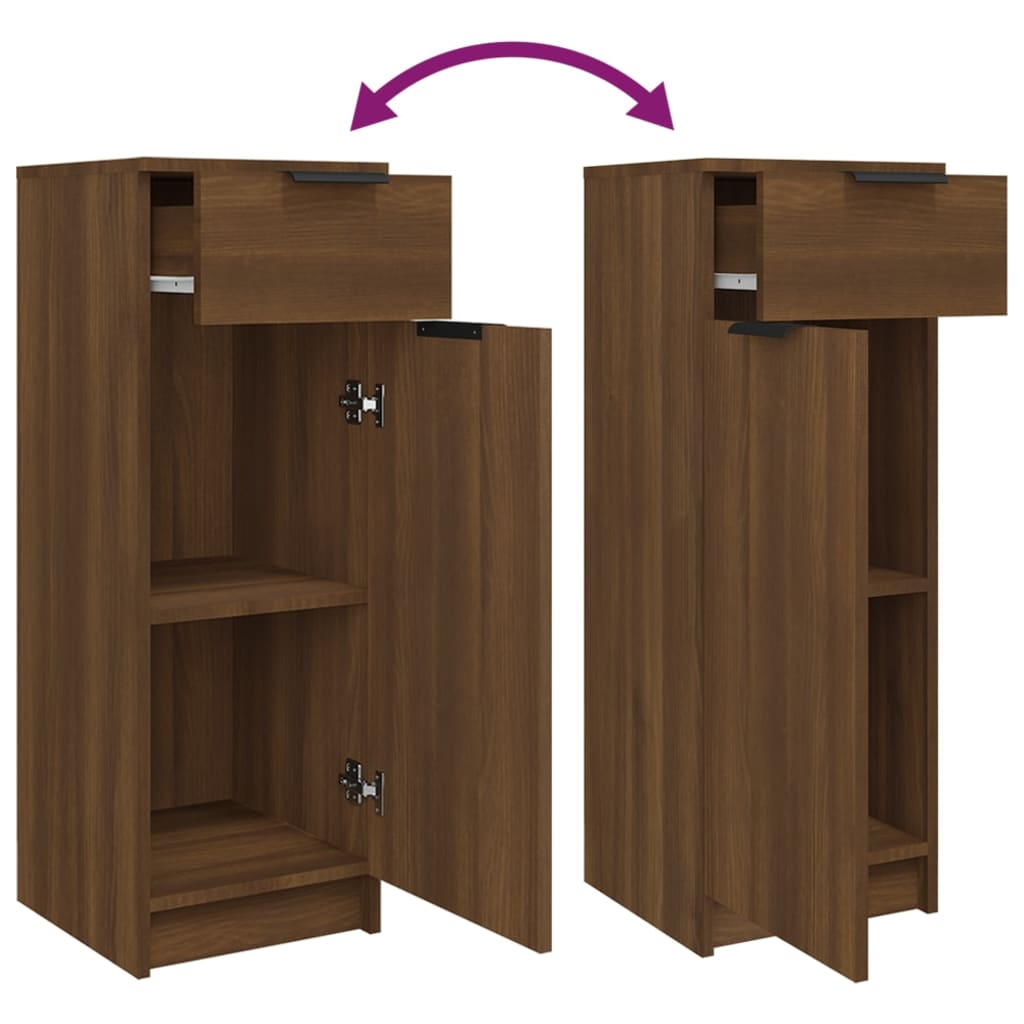 4 Piece Bathroom Cabinet Set Engineered Wood