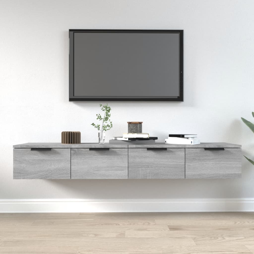 Wall Cabinets 2 Pcs 68X30X20 Cm Engineered Wood