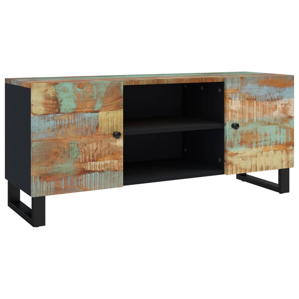 Tv Cabinet 105X33X46Cm Solid Wood Reclaimed